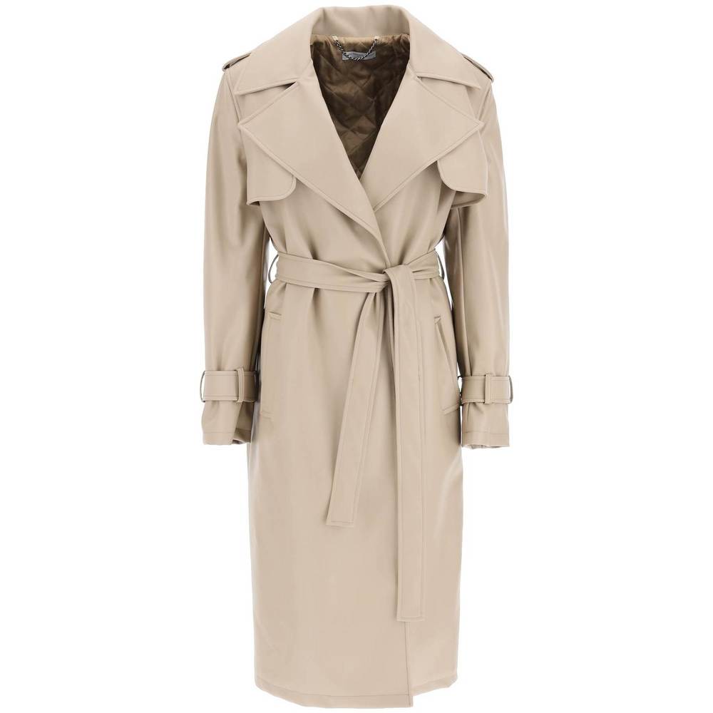 Mvp wardrobe empire faux leather trench coat